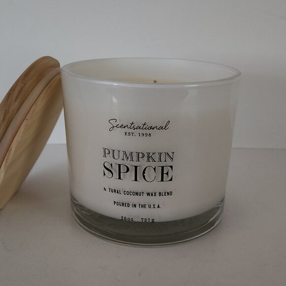Pumpkin Spice Candle 3-Wick Large - Picture 2 of 5